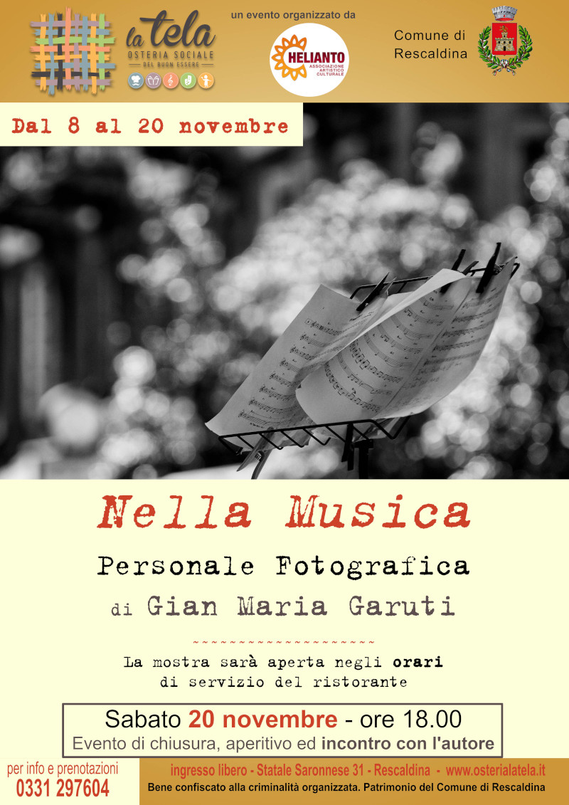 Nella musica - Mostra personale fotografica di Gian Maria Garuti