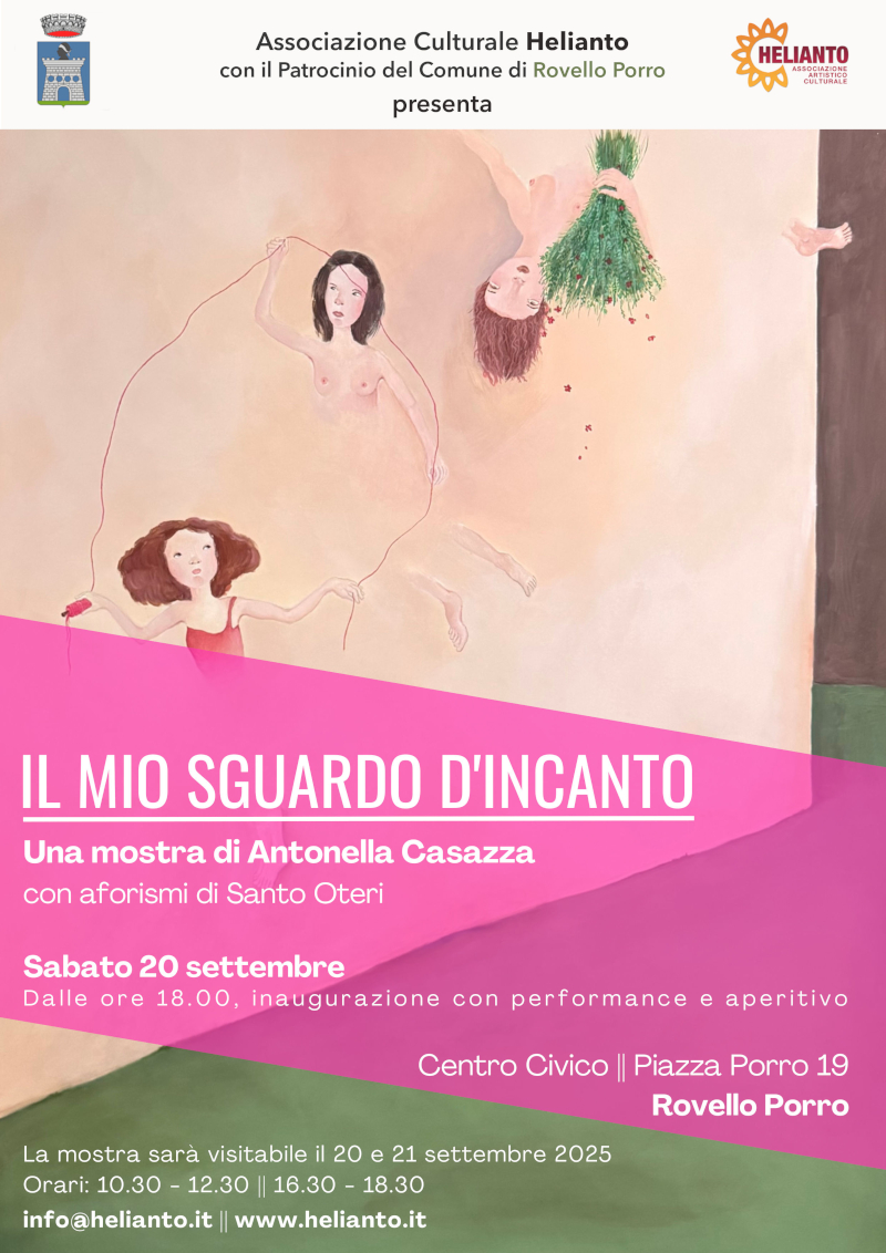 Il mio sguardo d'incanto - Mostra personale di Antonella Casazza Il mio sguardo d'incanto - Mostra personale di Antonella Casazza