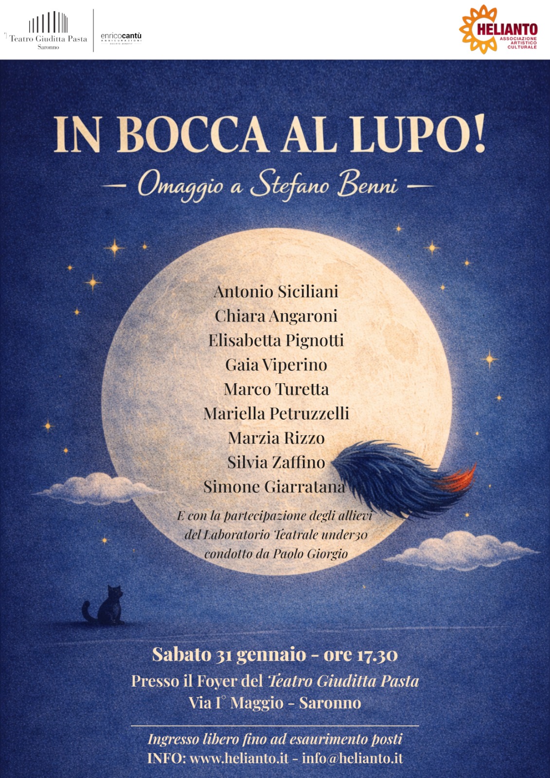 In bocca al Lupo! Omaggio a Stefano Benni!